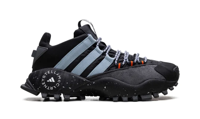 More Adidas Shoes Seeulater WMNS 'Stella McCartney - Core Black Utility Grey Hi-Res Blue'